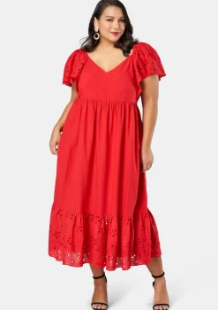 Girlz Broderie Maxi Dress