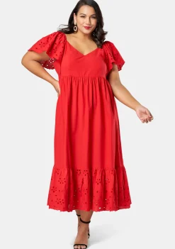 Girlz Broderie Maxi Dress