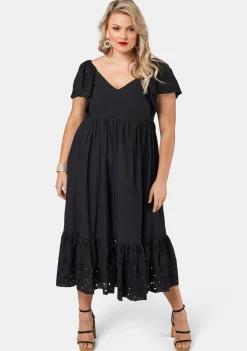 Girlz Broderie Maxi Dress