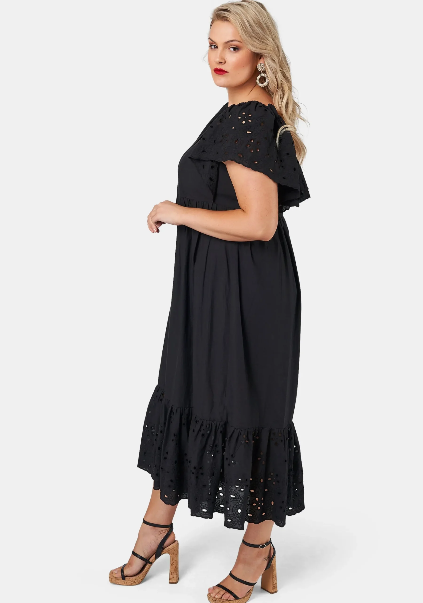 Girlz Broderie Maxi Dress