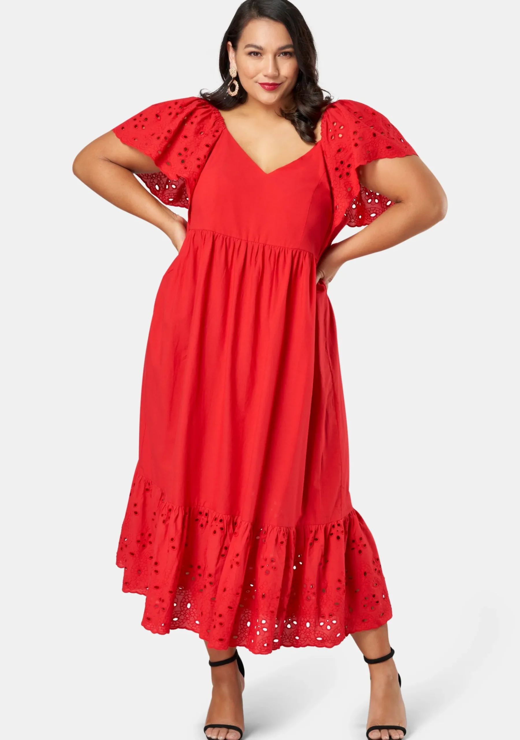 Girlz Broderie Maxi Dress