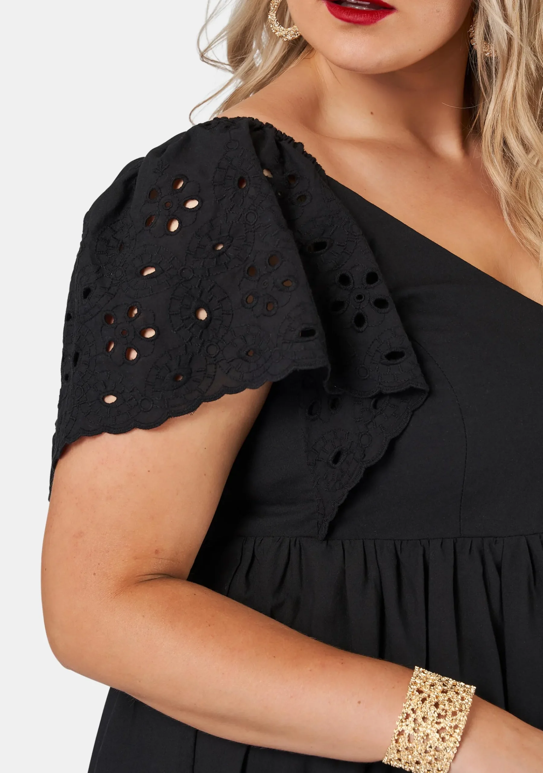 Girlz Broderie Maxi Dress