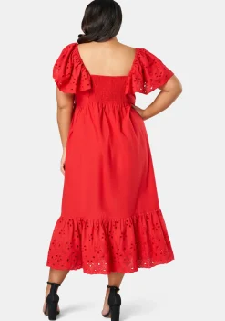 Girlz Broderie Maxi Dress