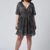 Glow Frill Hem Mini Dress