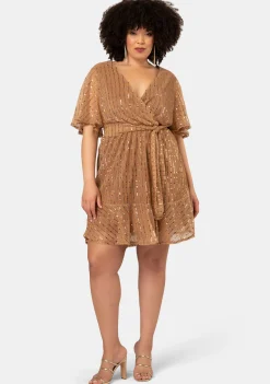 Glow Frill Hem Mini Dress