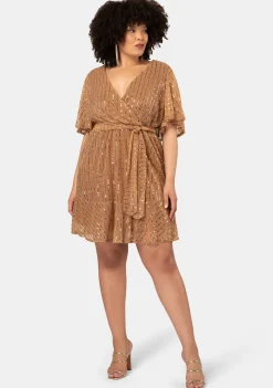 Glow Frill Hem Mini Dress