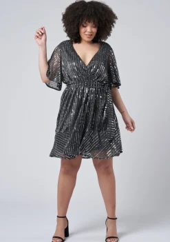 Glow Frill Hem Mini Dress