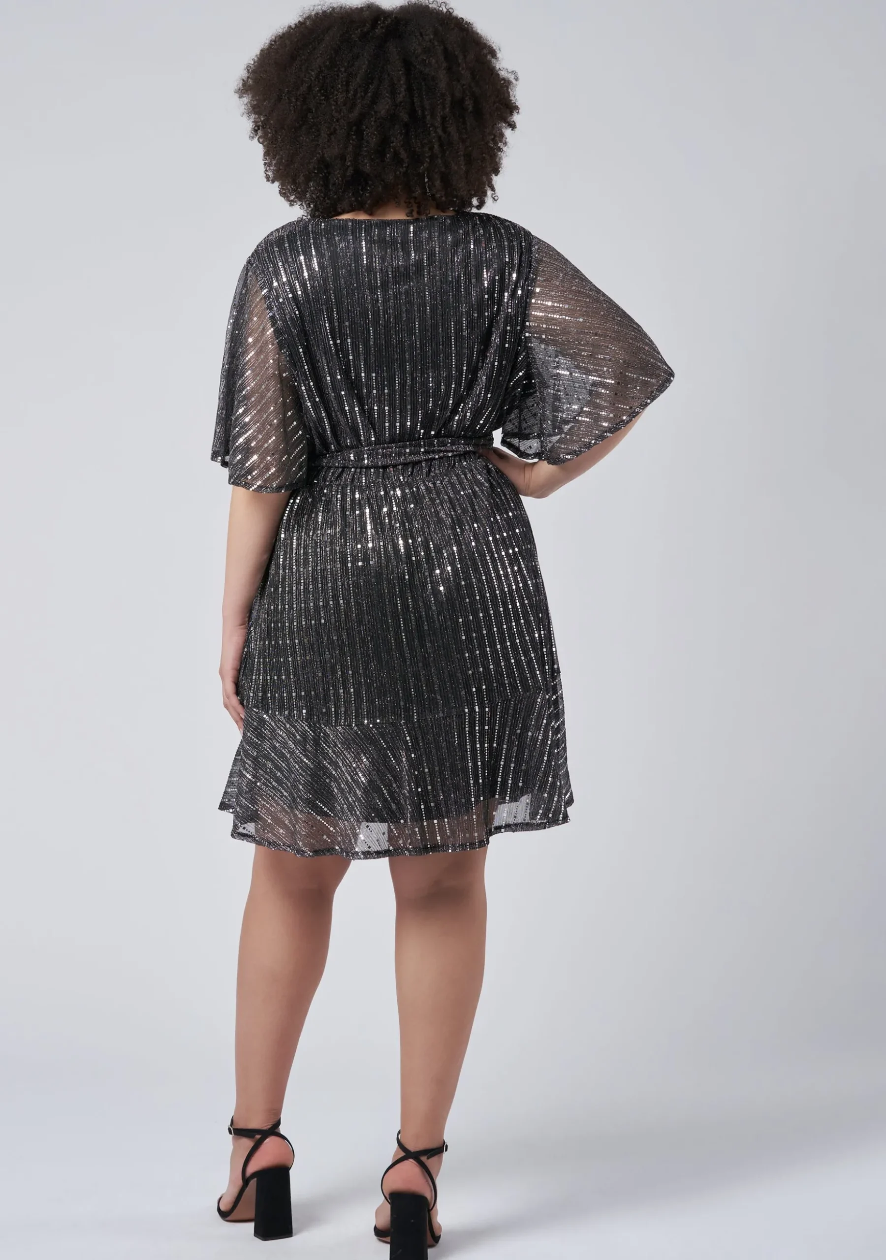 Glow Frill Hem Mini Dress