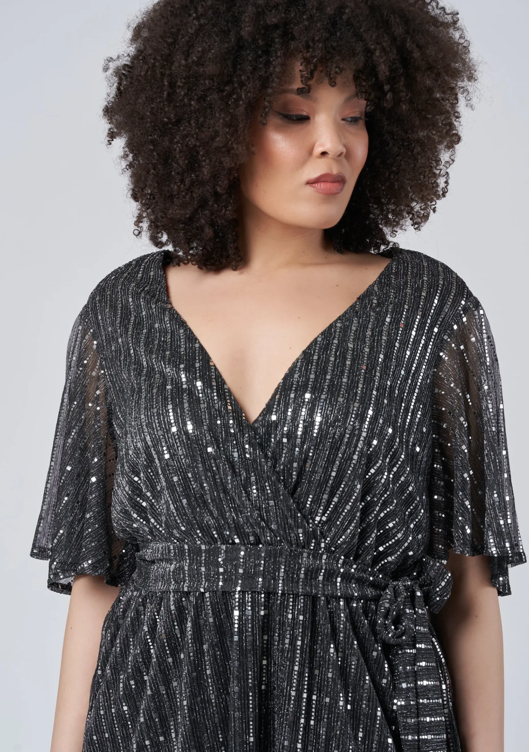 Glow Frill Hem Mini Dress