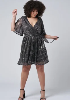 Glow Frill Hem Mini Dress