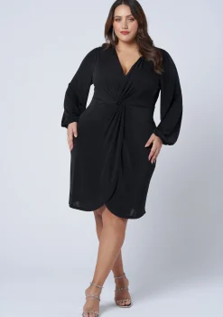Goddess Twist Front Dress