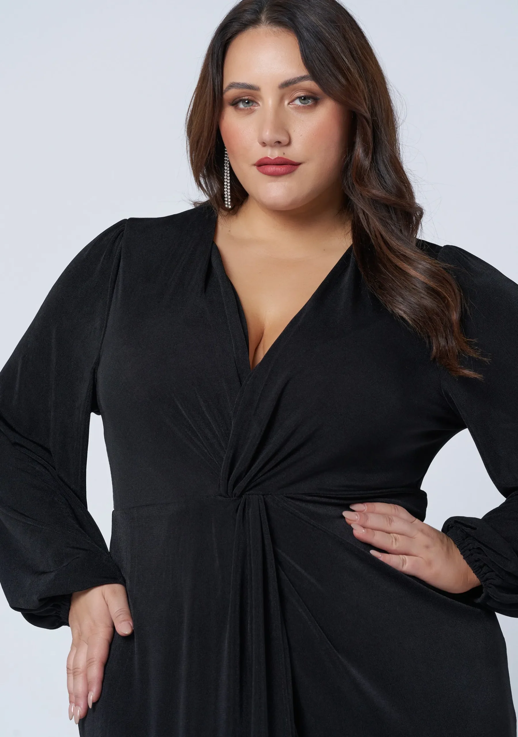 Goddess Twist Front Dress