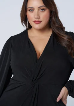 Goddess Twist Front Dress