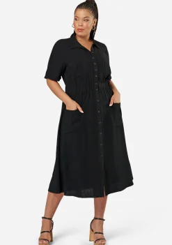 Gone Rogue Midi Shirt Dress