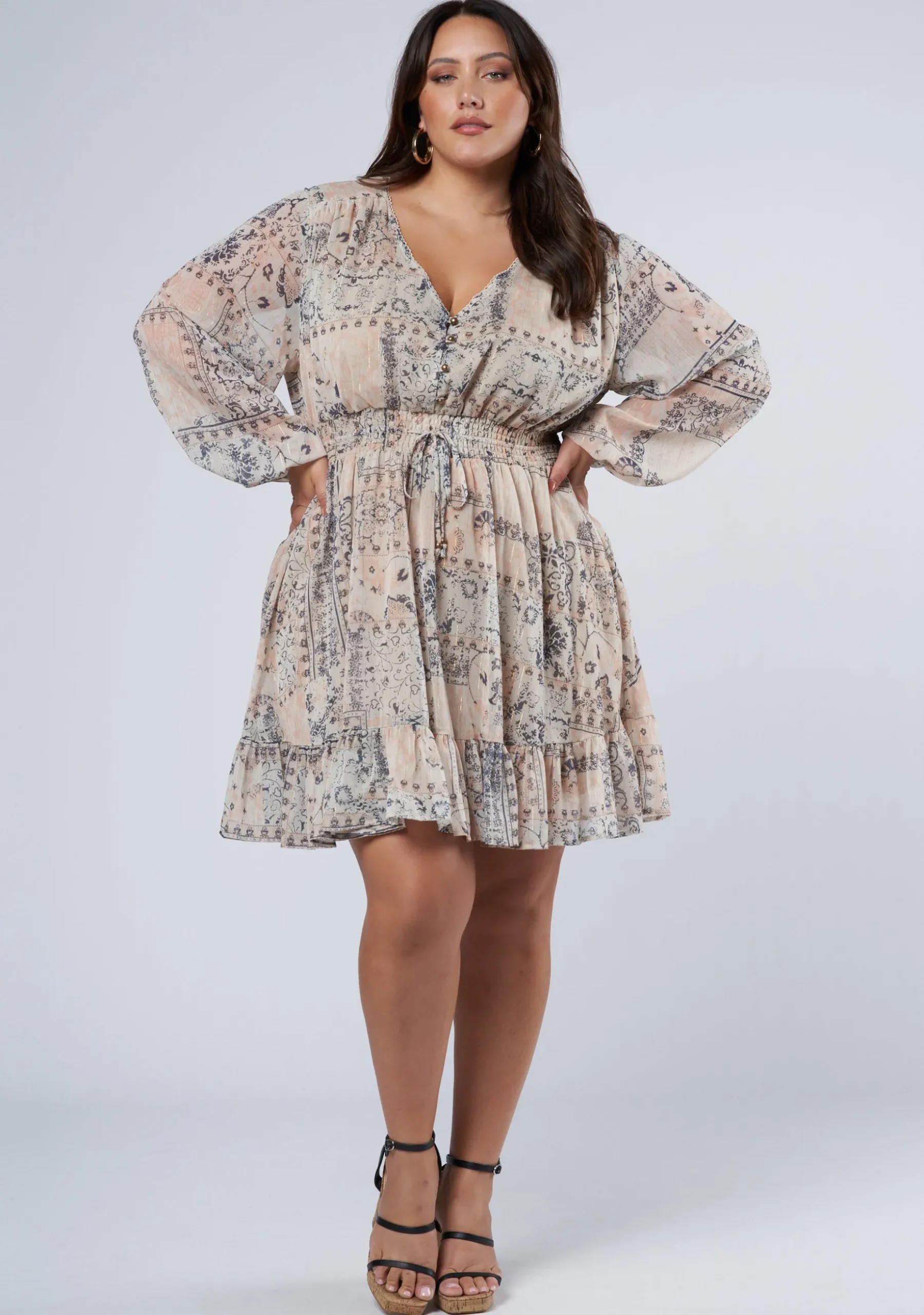 Highland Print Mini Dress