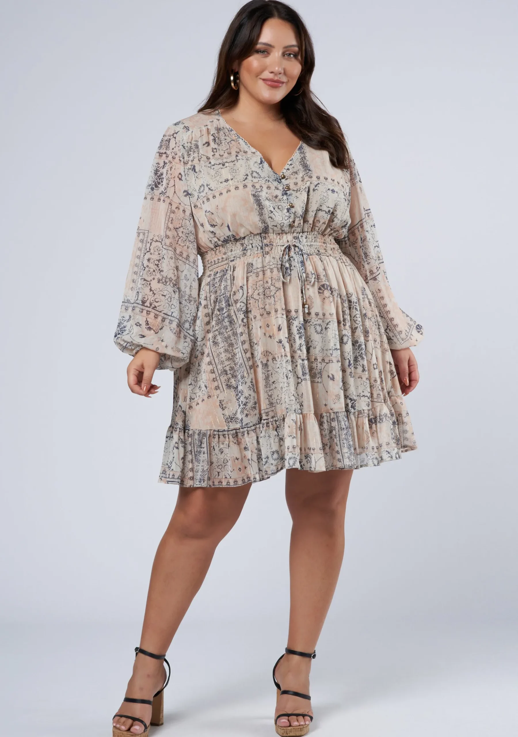 Highland Print Mini Dress