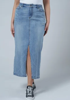 Hype Denim Maxi Skirt