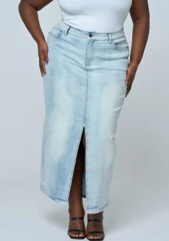 Hype Denim Maxi Skirt