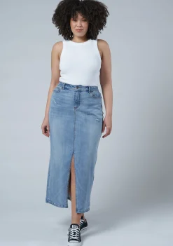 Hype Denim Maxi Skirt