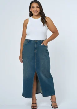 Hype Denim Maxi Skirt