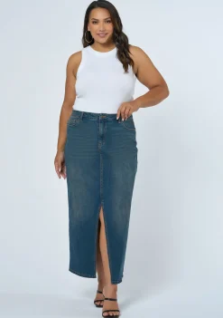 Hype Denim Maxi Skirt