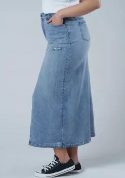 Hype Denim Maxi Skirt