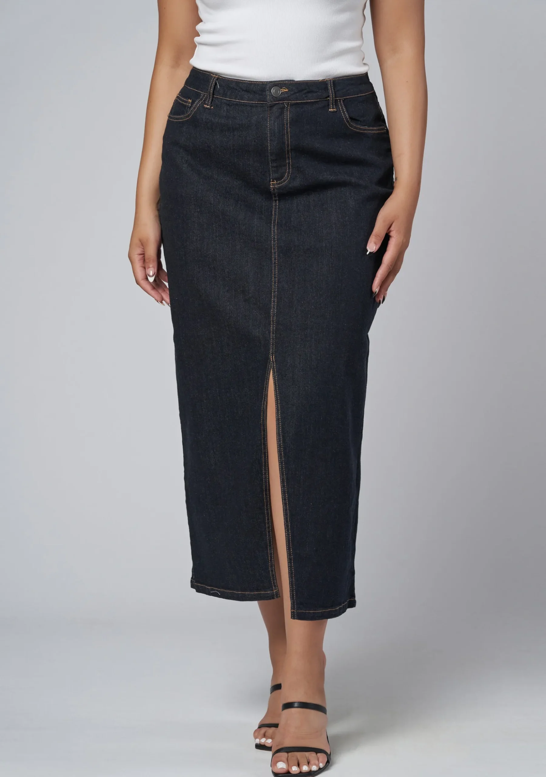 Hype Denim Maxi Skirt