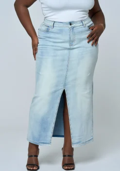Hype Denim Maxi Skirt