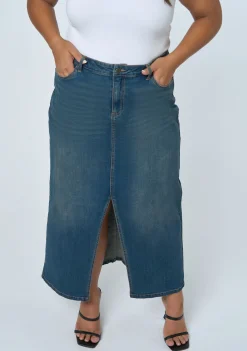 Hype Denim Maxi Skirt