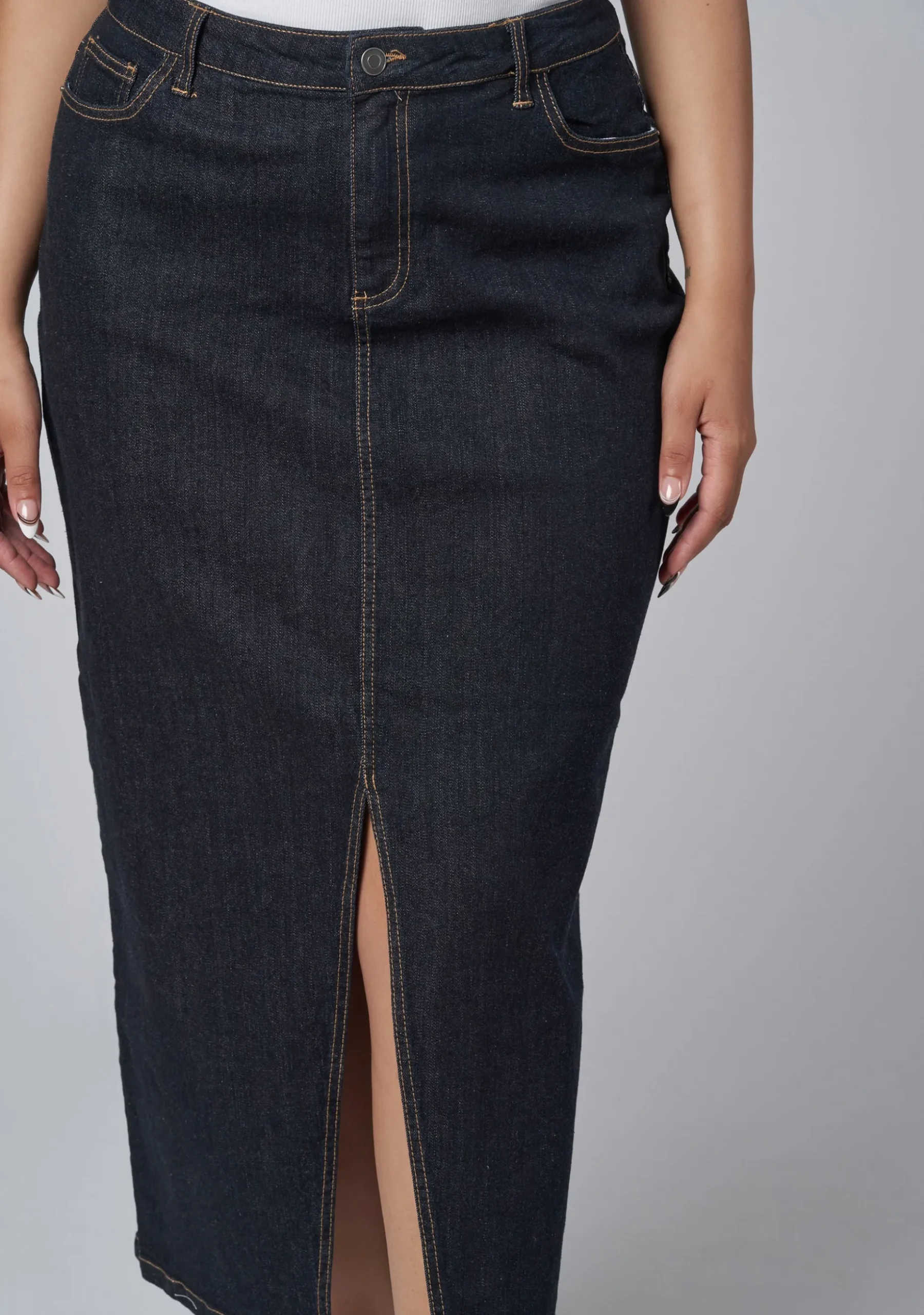 Hype Denim Maxi Skirt