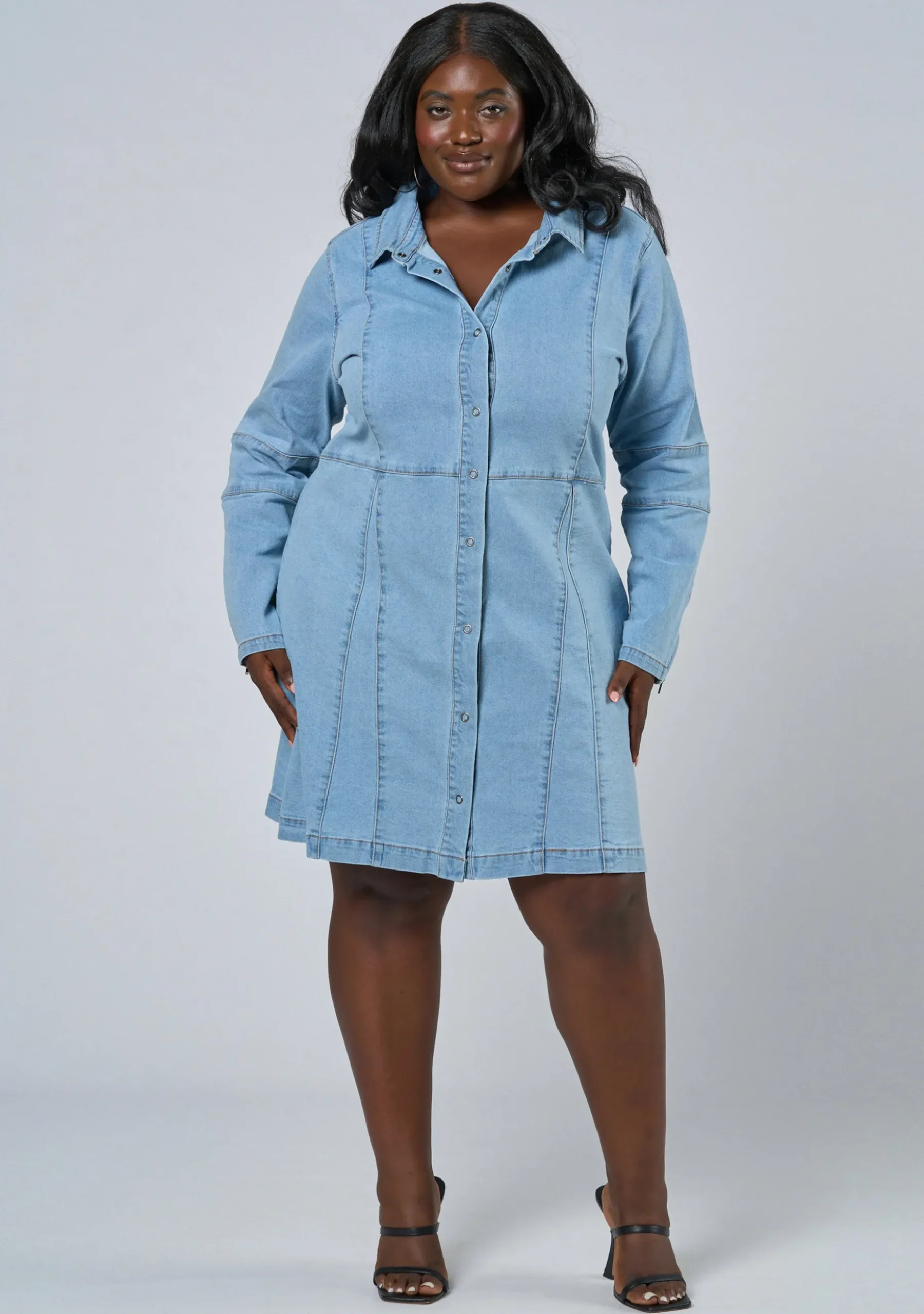 In My Head Denim Mini Dress