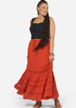 Inhale Maxi Skirt