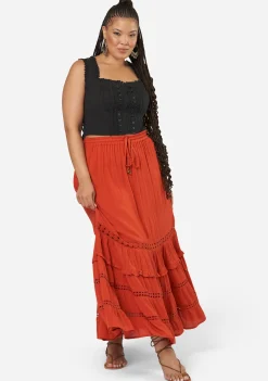 Inhale Maxi Skirt