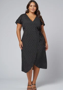 Irene Wrap Midi Dress