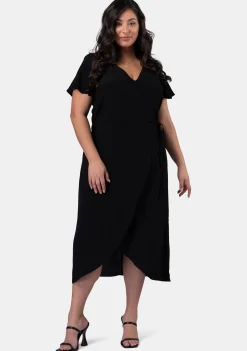 Irene Wrap Midi Dress