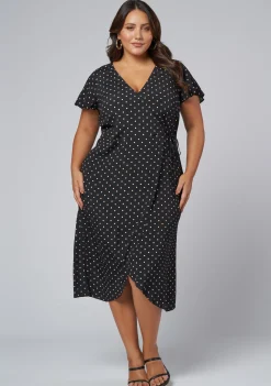 Irene Wrap Midi Dress
