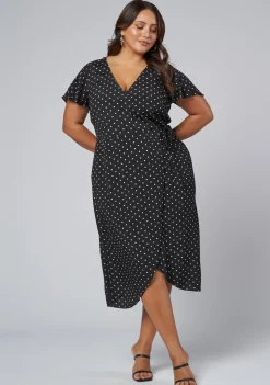 Irene Wrap Midi Dress