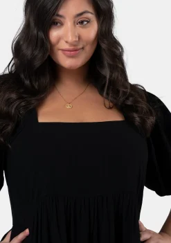 Isadora Balloon Sleeve Maxi Dress