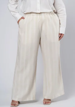 Issa Striped Linen Pants
