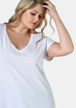 Jacinta Longline V Neck Tee