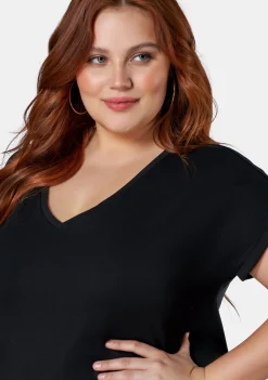 Jacinta Longline V Neck Tee