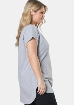Jacinta Longline V Neck Tee
