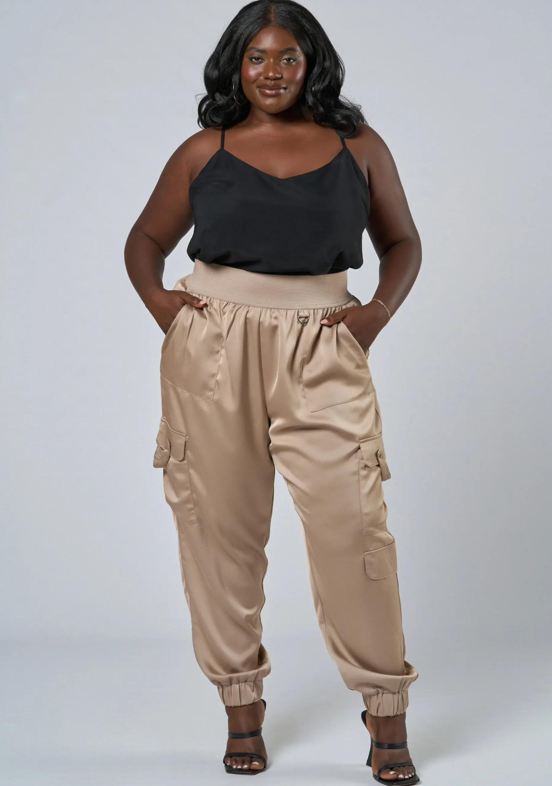 Jaded Satin Cargo Pant