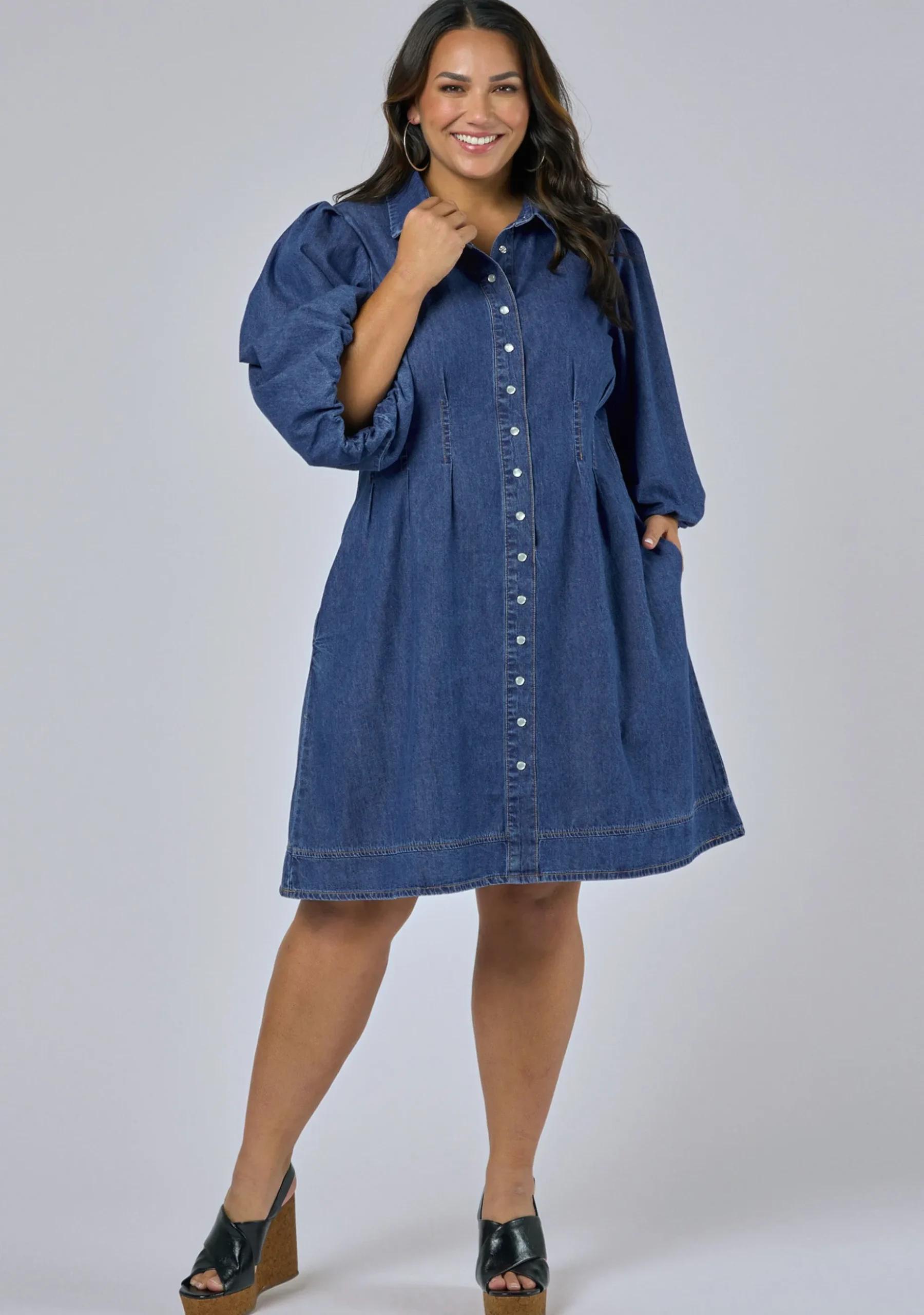 Julies Denim Shirt Dress