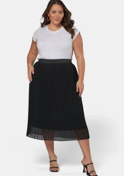 Kali Pleated Midi Skirt