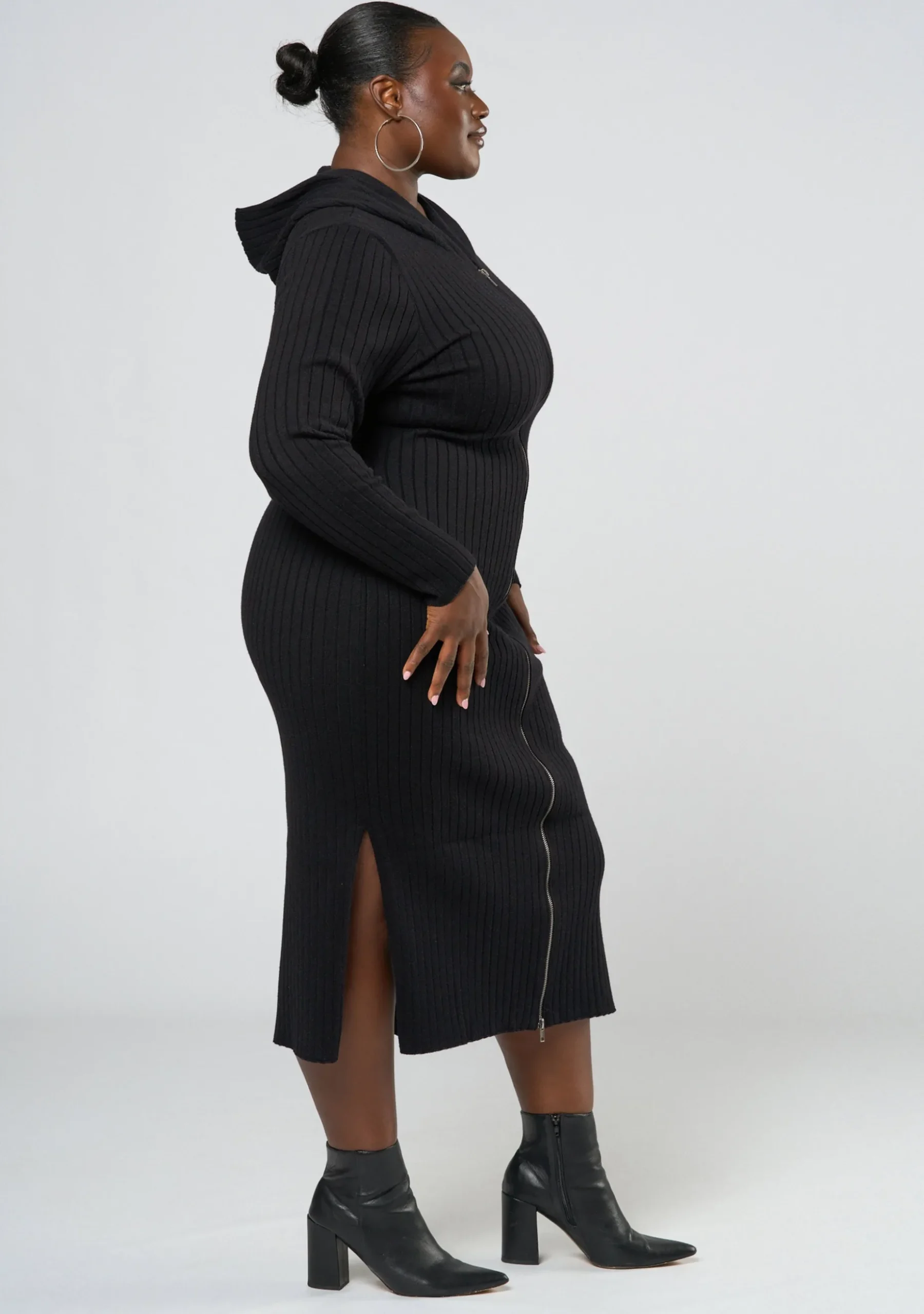 Kick It Hooded Knit Dress