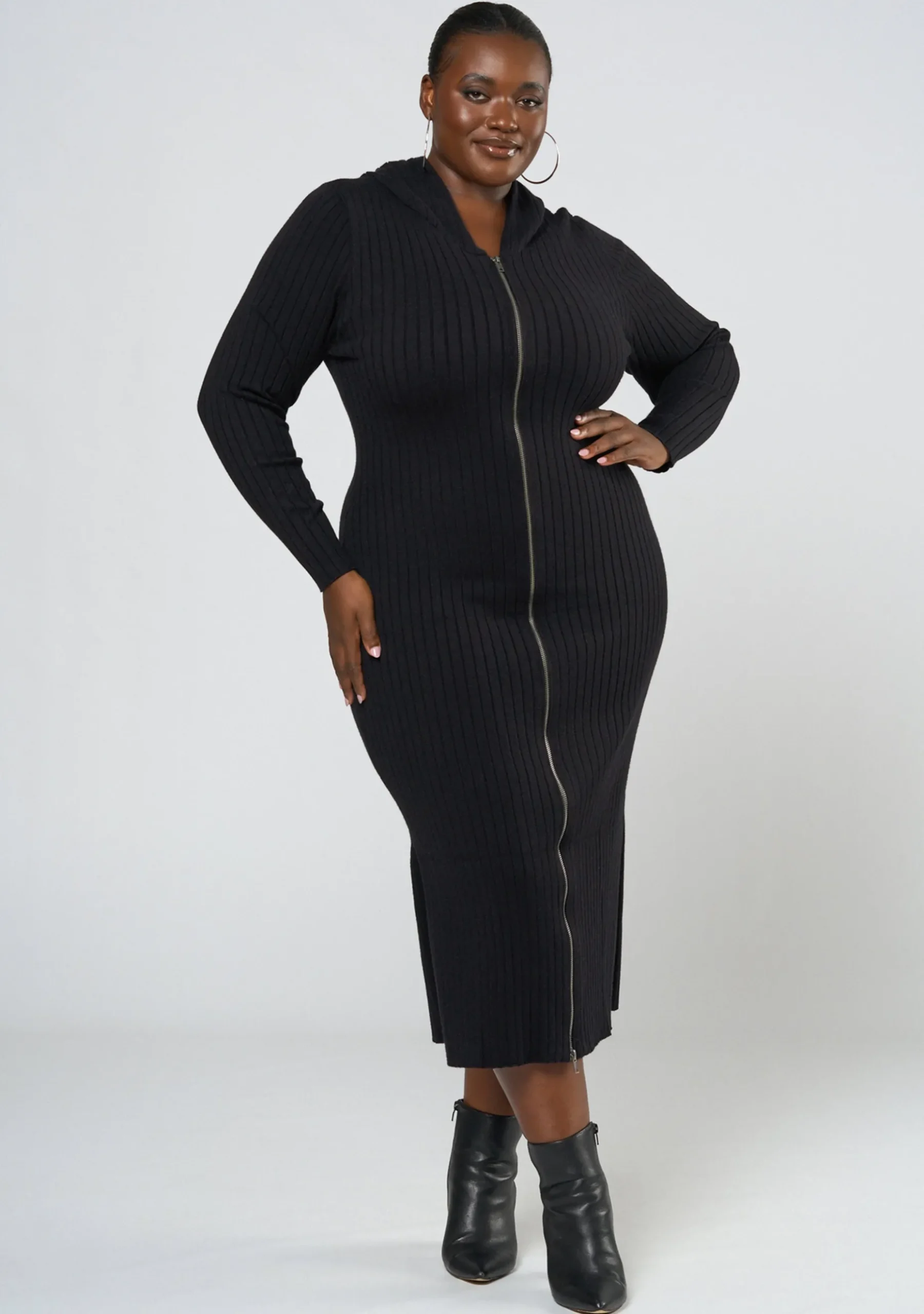 Kick It Hooded Knit Dress