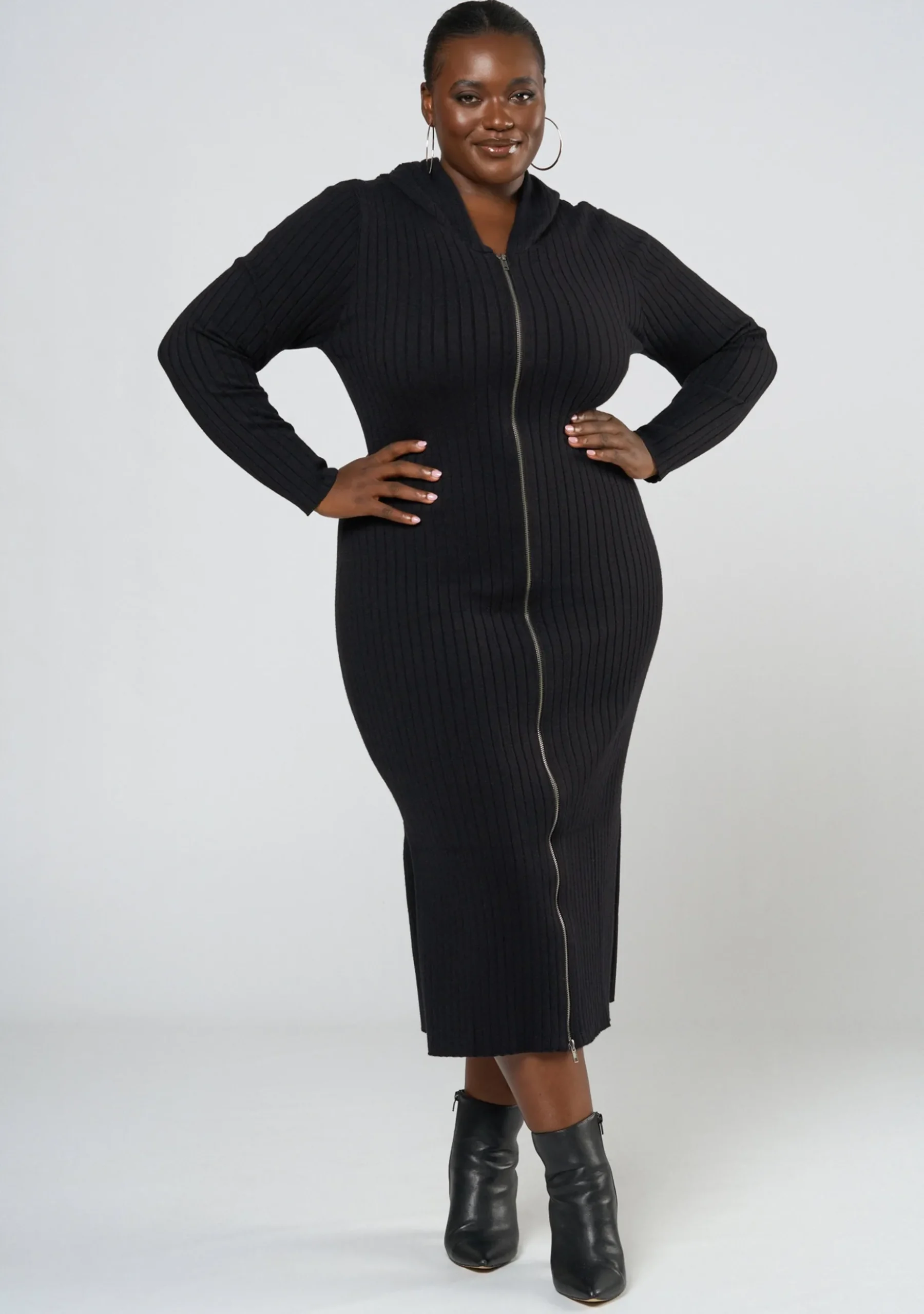 Kick It Hooded Knit Dress