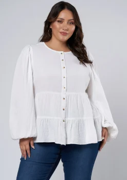 Lalita Tiered Cotton Top