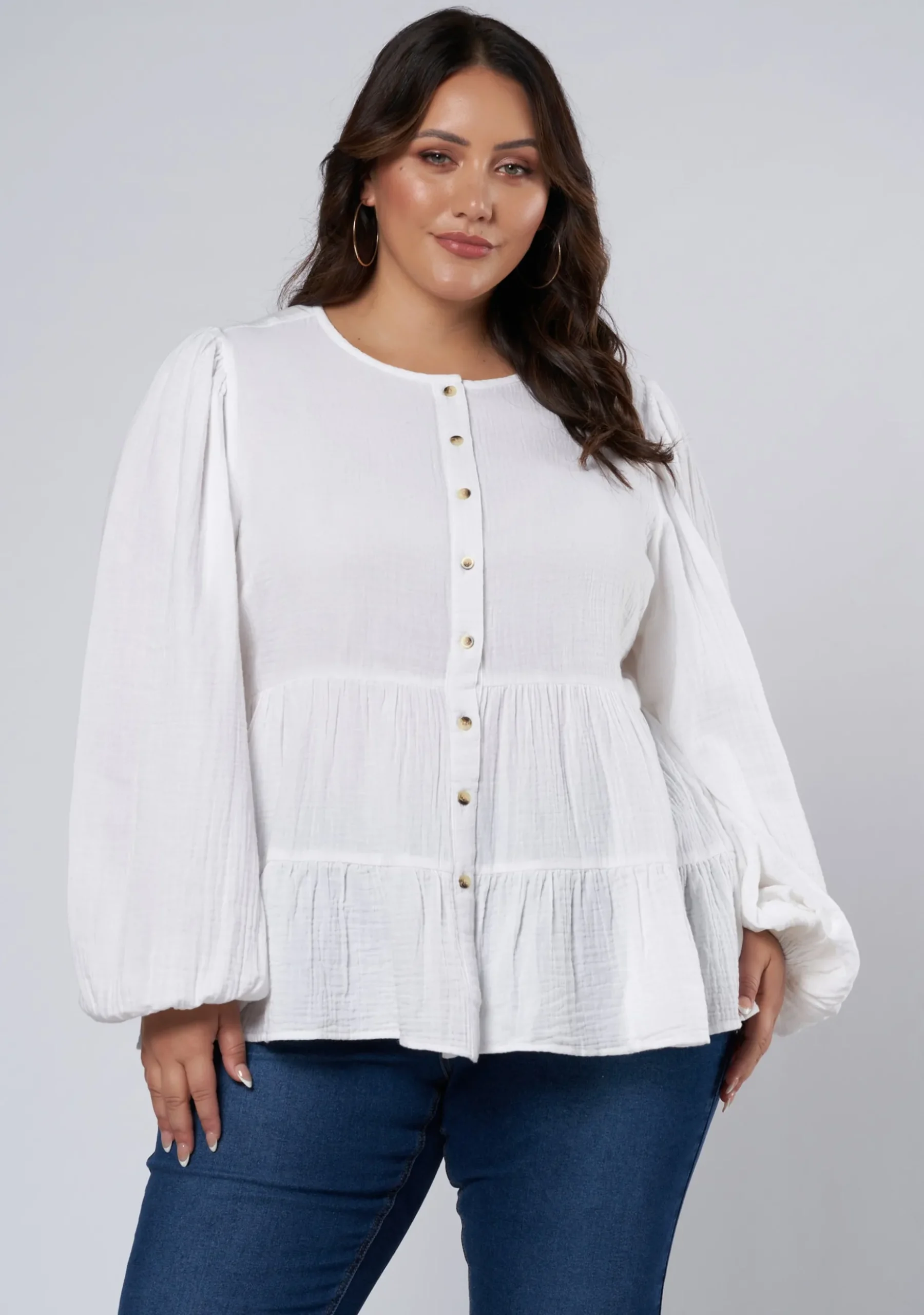 Lalita Tiered Cotton Top
